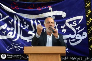 عزاداری زائران عرب زبان در حرم مطهر رضوی