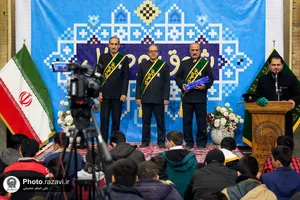 مراسم جشن تکلیف پسران در حرم مطهر رضوی