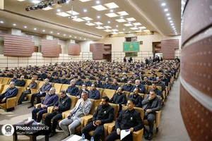 آیین اذن خدمت خادمان افتخاری دفاتر امانات حرم مطهر رضوی