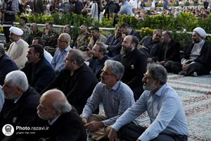 مراسم چهلم شهدای خدمت در حرم مطهر رضوی
