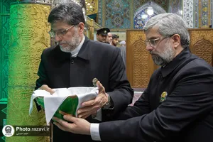 غبارروبی ضریح منور رضوی