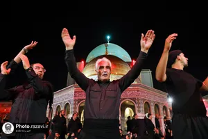 عزاداری هیئت های مذهبی سراسر کشور در حسینیه حرم