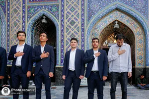 حضور دانش&zwnj;آموزان افتخارآفرین تیم ملی المپیاد هوش مصنوعی در دبیرستان و دانشگاه امام رضا علیه&zwnj;السلام 