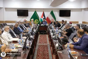 تشرف جمعی از  مسئولان کشور فلسطین به بارگاه منور رضوی