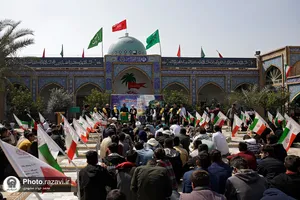 حضور تولیت آستان قدس رضوی در مزار شهدای هویزه