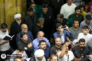 آیین تعویض پوش ضریح منور رضوی در آستانه ماه محرم