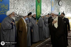آیین اعطای احکام خدام حرم مطهر رضوی