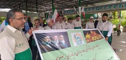 برگزاری پیاده‌روی و شادپیمایی خادم‌یاران در استان فارس