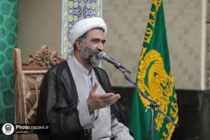 مراسم عید غدیر نوجوان خادم حرم مطهر رضوی