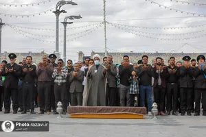 تشییع پاکبان خدوم مشهدی در حرم مطهر رضوی