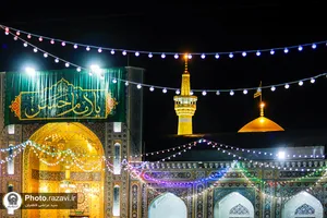 حال و هوای حرم مطهر رضوی در شب میلاد امام حسن مجتبی علیه السلام