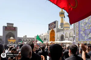 عزاداری تاسوعای حسینی در حرم مطهر رضوی