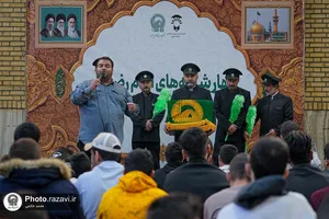 حضور خدام حرم مطهر رضوی در مرکز آموزش نابینایان امید