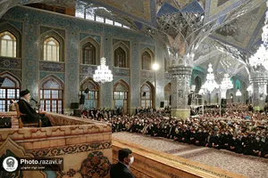 سخنرانی نوروزی رهبر معظم انقلاب در حرم مطهر رضوی