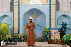 ضبط برنامه تلویزیونی &laquo;بچه مسلمان&raquo; در رواق کودک حرم مطهر رضوی