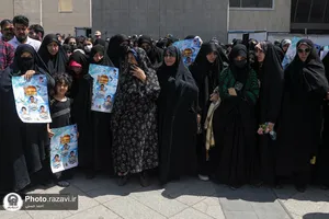 تشییع پیکر شهدای حادثه تروریستی سراوان در مشهد