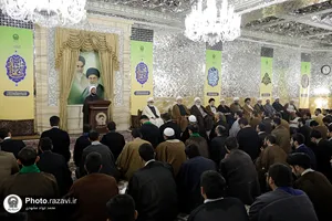 مراسم عمامه گذاری طلاب حوزه علمیه خراسان