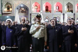 مراسم شام غریبان امام حسین(علیه&zwnj;السلام) در حرم مطهر رضوی