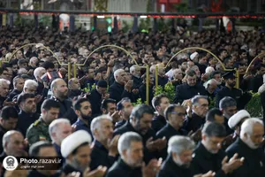 آیین خطبه&zwnj;خوانی شب عاشورای حسینی در حرم مطهر رضوی -2