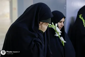 غبارروبی مزار شهدای عاشورایی حرم مطهر رضوی