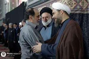 مراسم بزرگداشت چهلمین روز تدفین رهبر شهید انقلاب اسلامی در حرم مطهر رضوی