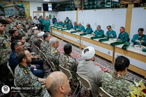 تشرف فرمانده نیروی پدافند هوایی ارتش جمهوری اسلامی ایران به حرم مطهر رضوی
