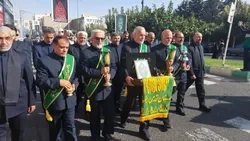 برپایی گردهمایی بزرگ خادمیاران و یاوران رضوی البرز در سوگ امام هشتم(ع)