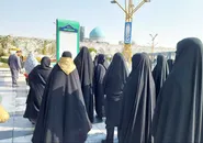 گروهی از بانوان مجمع جهانی اهل‌بیت (ع) در حریم رضوی هم‌نشین زیارت و معرفت شدند