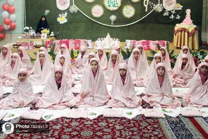 مراسم جشن تکلیف دختران در مجتمع مهدیه مشهد