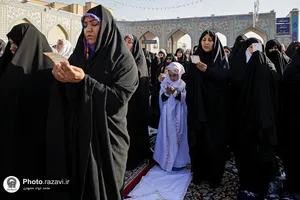 اقامه نماز عید سعید فطر در حرم مطهر رضوی