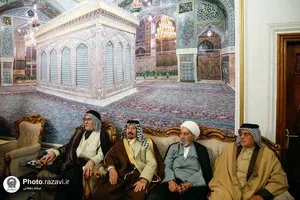 استقبال از شیوخ عشایر عراق در فرودگاه شهید هاشمی&zwnj;نژاد مشهد - 1