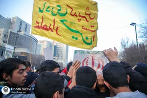 مراسم تشییع پیکر شهدای خان&zwnj;طومان