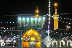 حال و هوای حرم مطهر رضوی در شام میلاد حضرت معصومه سلام الله علیها