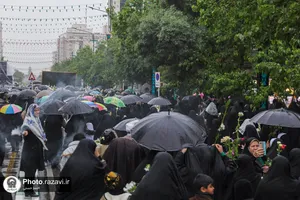 گلباران حرم مطهر رضوی در شب میلاد حضرت معصومه سلام الله علیها