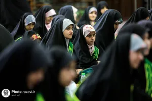 گردهمایی دختران قرآنی در حرم مطهر رضوی