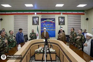 حضور تولیت آستان قدس رضوی در جمع فرماندهان آجا شمال شرق کشور