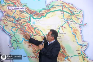 آیین افتتاح راه&zwnj;آهن همدان-سنندج