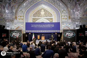 عزاداری شام اربعین حسینی در حرم مطهر رضوی