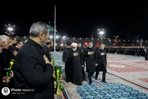 آیین خطبه&zwnj;خوانی شب عاشورای حسینی در حرم مطهر رضوی -2