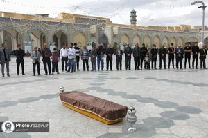تشییع پاکبان خدوم مشهدی در حرم مطهر رضوی