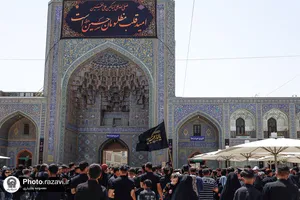 عزاداری تاسوعای حسینی در حرم مطهر رضوی-1