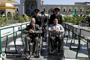 تشرف کاروان معین&zwnj;الضعفا به حرم مطهر رضوی
