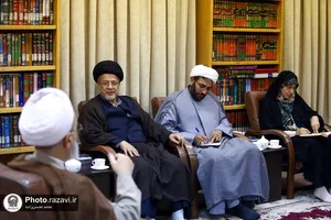 دیدار دبیر علمی پنجمین کنگره جهانی امام رضا(ع) با آیت الله اعرافی