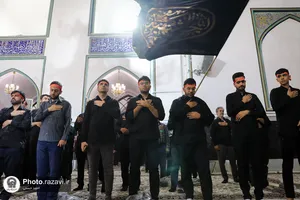 عزاداری هیئت دانشجویی در حرم مطهر رضوی
