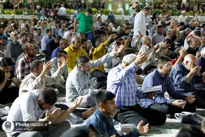 مراسم شب شهادت امام محمد باقر علیه&zwnj;السلام در حرم مطهر رضوی