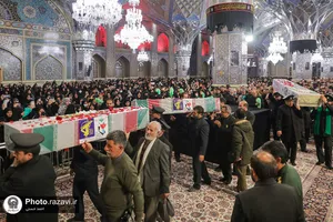 وداع با شهدای گمنام در شب شهادت حضرت فاطمه سلام الله علیها