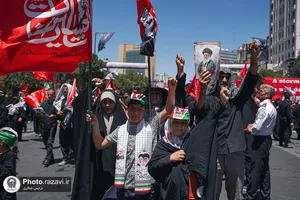 تشییع پیکر رهبر شهید انقلاب در مشهد مقدس-3