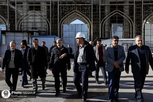 بازدید مدیران رسانه&zwnj;ای استان از پروژه&zwnj;های عمرانی حرم مطهر رضوی