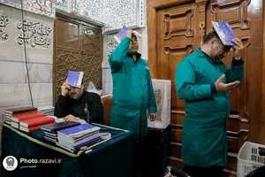 خدمت&zwnj;رسانی به زائران بارگاه منور رضوی در شبهای قدر