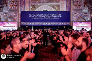 عزاداری شام اربعین حسینی در حرم مطهر رضوی